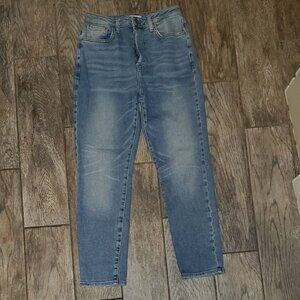 Forever 21 High Waist Straight Leg Jeans 28/27